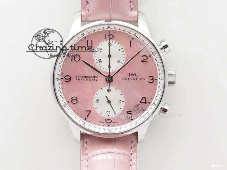 MIROTIME 1227 ZeroBulk Portuguese IW5444 SS Blue Dial On Blue Leather Strap A 7255